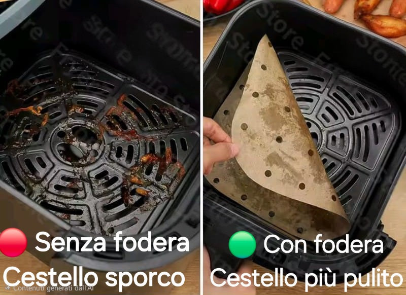 Meno sporco nella friggitrice